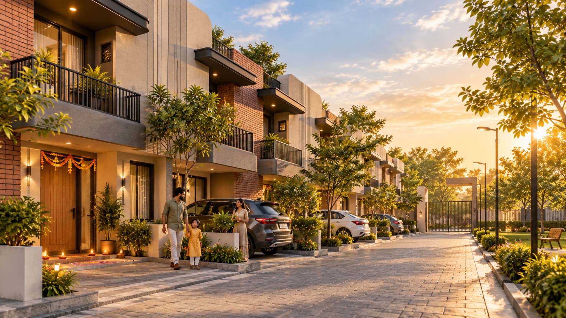 Evaluate the approach road, neighbourhood and daily commute around Haldarva.