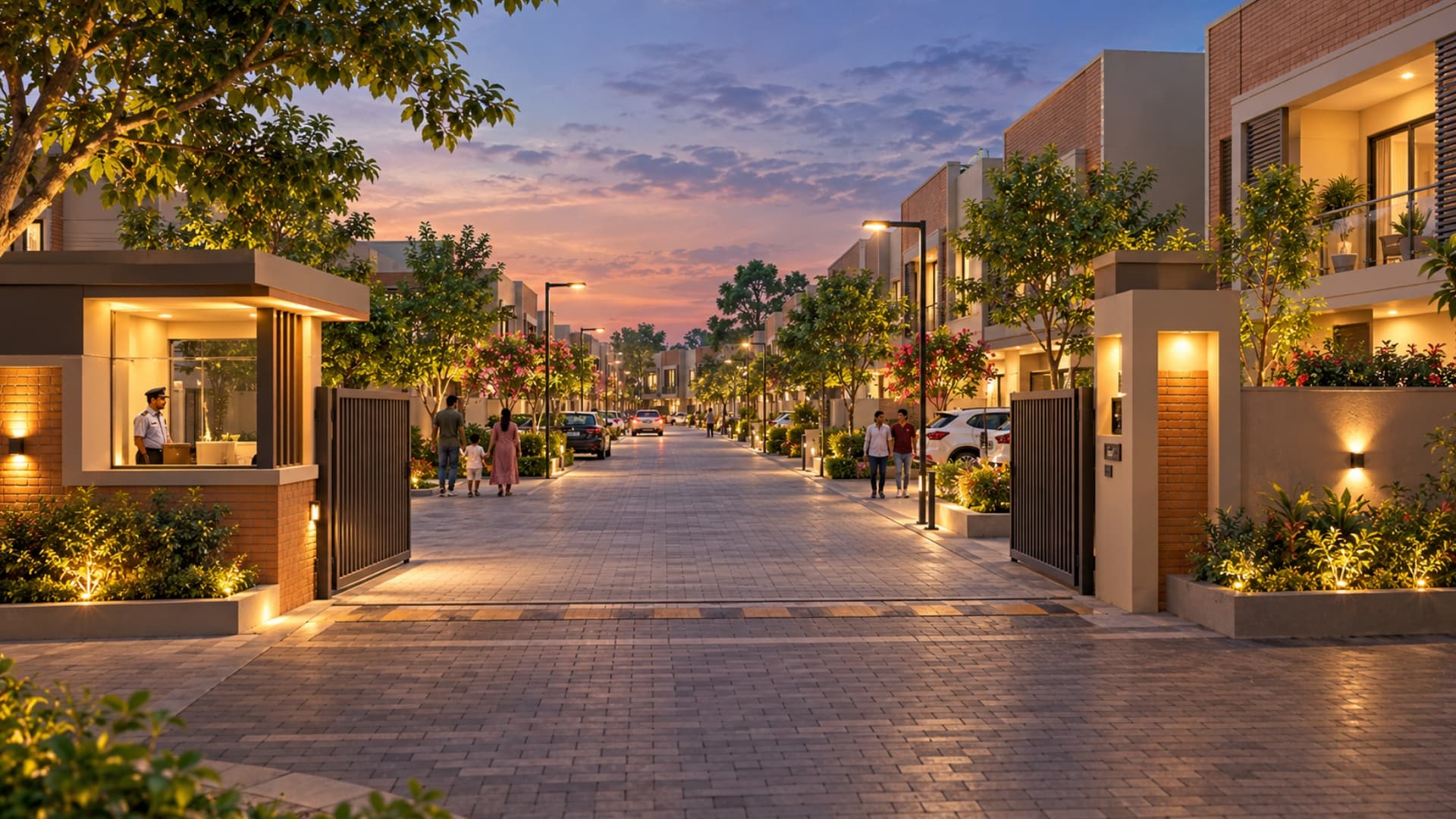 A well-planned community balances an independent home with shared family spaces.